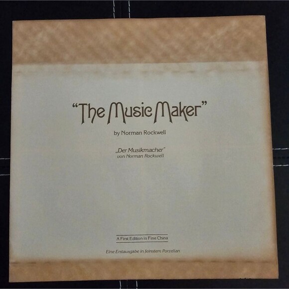 Knowles Collector Plate Norman Rockwell The Music Maker - Picture 4 of 7